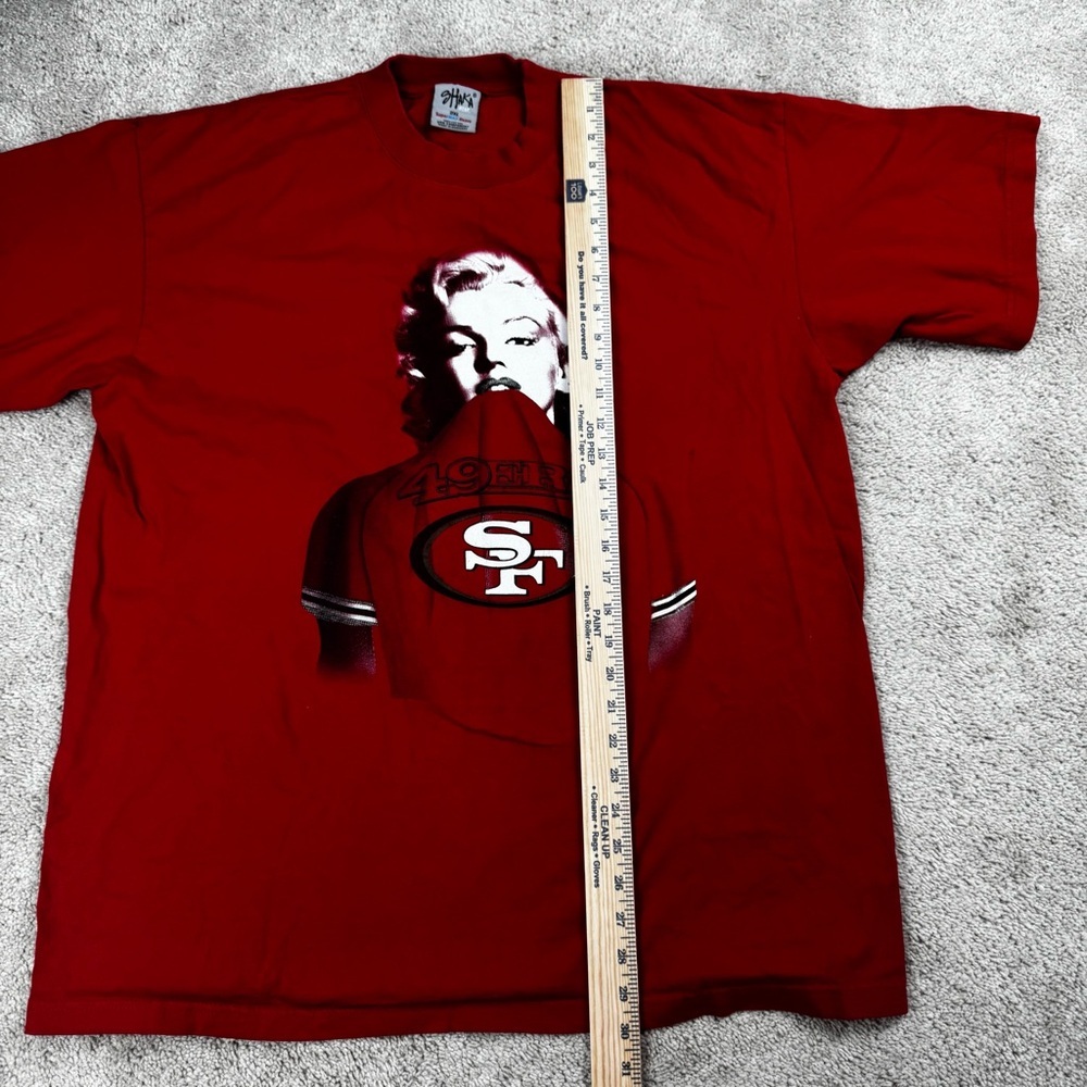 Shaka Wear Vintage Y2K Marilyn Monroe 49ers Rap Hip-Hop Graphic T-Shirt 2XL - Picture 3 of 5
